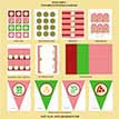 Pizza Party Celebration Birthday Party Printable Collection